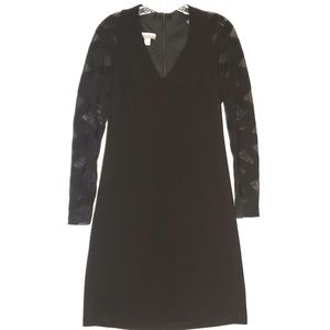 Muse Long Ribbon Sleeve Black Party Dress Size 10